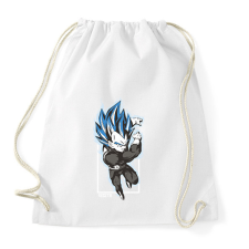 PRINTFASHION Dragonball - Vegeta blue - Sportzsák, Tornazsák - Fehér tornazsák
