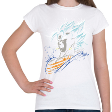 PRINTFASHION Dragonball - Vegito blue - Női póló - Fehér