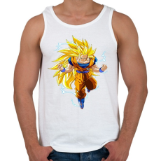 PRINTFASHION Dragonball Z - Férfi atléta - Fehér