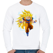 PRINTFASHION Dragonball Z - Férfi pulóver - Fehér férfi pulóver, kardigán