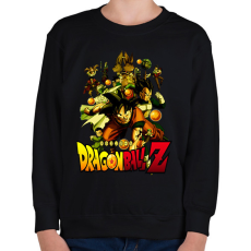 PRINTFASHION dragonball Z - Gyerek pulóver - Fekete