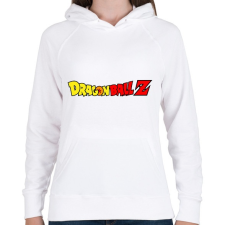 PRINTFASHION Dragonball Z logo - Női kapucnis pulóver - Fehér női pulóver, kardigán