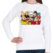 PRINTFASHION Dragonball Z - Női pulóver - Fehér női pulóver, kardigán