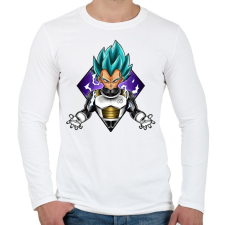 PRINTFASHION Dragonballz - Férfi hosszú ujjú póló - Fehér férfi póló