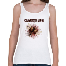 PRINTFASHION dragonfly1 - Női atléta - Fehér női trikó