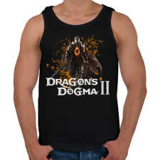 PRINTFASHION Dragons dogma 2 - Férfi atléta - Fekete atléta, trikó