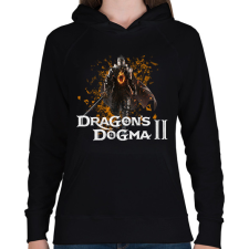 PRINTFASHION Dragons dogma 2 - Női kapucnis pulóver - Fekete női pulóver, kardigán