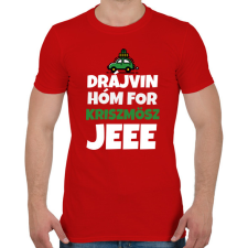 PRINTFASHION DRÁJVIN HÓM 3 - Férfi póló - Piros férfi póló