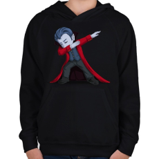 PRINTFASHION Drakula Dabbing - Gyerek kapucnis pulóver - Fekete