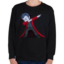 PRINTFASHION Drakula Dabbing - Gyerek pulóver - Fekete gyerek pulóver, kardigán