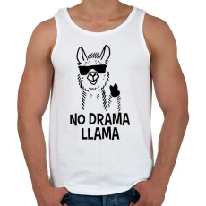 PRINTFASHION Dráma Láma - Férfi atléta - Fehér