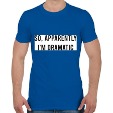 PRINTFASHION Dramatic - Férfi póló - Királykék férfi póló