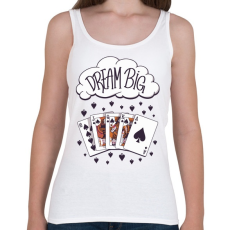 PRINTFASHION Dream big - ámodj nagyot - Női atléta - Fehér