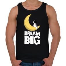 PRINTFASHION Dream Big - Férfi atléta - Fekete