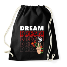 PRINTFASHION Dream felirat - Sportzsák, Tornazsák - Fekete atléta, trikó