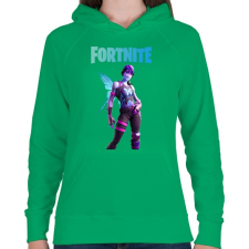 PRINTFASHION Dream Fortnite - Női kapucnis pulóver - Zöld női pulóver, kardigán