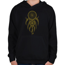 PRINTFASHION dreamcatcher - Gyerek kapucnis pulóver - Fekete gyerek pulóver, kardigán