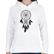 PRINTFASHION Dreamcatcher - Női kapucnis pulóver - Fehér