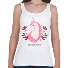 PRINTFASHION Dreaming horse - Női atléta - Fehér
