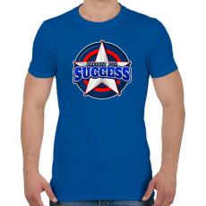 PRINTFASHION Dressed for Success - Férfi póló - Királykék