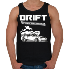 PRINTFASHION Drift - Férfi atléta - Fekete