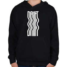 PRINTFASHION Drift - Gyerek kapucnis pulóver - Fekete gyerek pulóver, kardigán