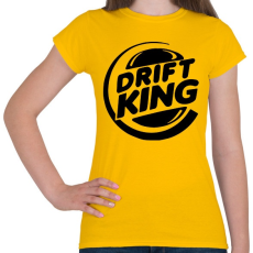 PRINTFASHION Drift King - Női póló - Sárga