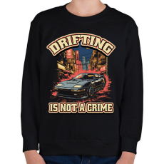 PRINTFASHION Driftelés nem kriminális - Gyerek pulóver - Fekete
