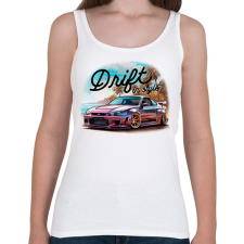 PRINTFASHION Driftelés - Női atléta - Fehér női trikó