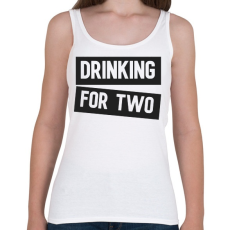 PRINTFASHION Drink for two - Női atléta - Fehér
