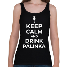 PRINTFASHION DRINK PÁLINKA - Női atléta - Fekete női trikó