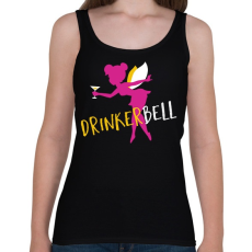 PRINTFASHION Drinkerbell - Női atléta - Fekete