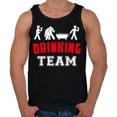 PRINTFASHION Drinking Team legénybúcsú - Férfi atléta - Fekete
