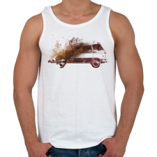 PRINTFASHION Drive me back home - Férfi atléta - Fehér atléta, trikó