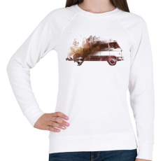 PRINTFASHION Drive me back home - Női pulóver - Fehér