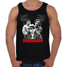 PRINTFASHION Drogbárók - Férfi atléta - Fekete atléta, trikó