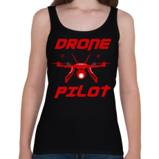 PRINTFASHION DRONE PILOT - Női atléta - Fekete