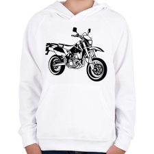 PRINTFASHION drz - Gyerek kapucnis pulóver - Fehér gyerek pulóver, kardigán