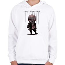 PRINTFASHION DS Die-Hardman - Gyerek kapucnis pulóver - Fehér gyerek pulóver, kardigán