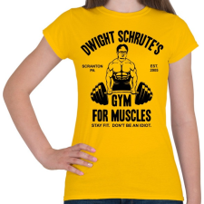 PRINTFASHION DS Hit the gym - Női póló - Sárga női póló