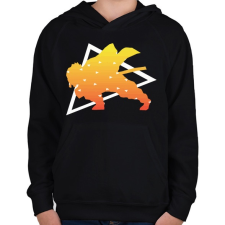 PRINTFASHION DS Katana - Gyerek kapucnis pulóver - Fekete gyerek pulóver, kardigán