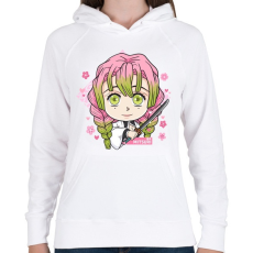 PRINTFASHION DS Mitusri - Női kapucnis pulóver - Fehér