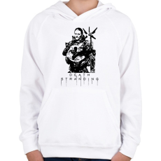 PRINTFASHION DS Porter - Gyerek kapucnis pulóver - Fehér