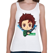 PRINTFASHION DS Tanjiro - Női atléta - Fehér női trikó