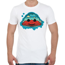 PRINTFASHION DSL Cloud Smiley #3 - Férfi póló - Fehér férfi póló