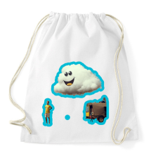 PRINTFASHION DSL Cloud Smiley #6 - Sportzsák, Tornazsák - Fehér tornazsák