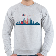 PRINTFASHION Dubai - Férfi pulóver - Sport szürke