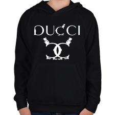 PRINTFASHION ducci.w - Gyerek kapucnis pulóver - Fekete gyerek pulóver, kardigán