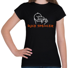 PRINTFASHION Duck (Bud) Spencer - Női póló - Fekete női póló