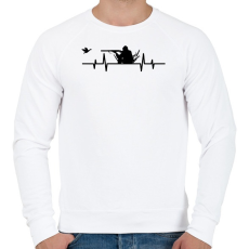 PRINTFASHION Duck Hunter  - Férfi pulóver - Fehér